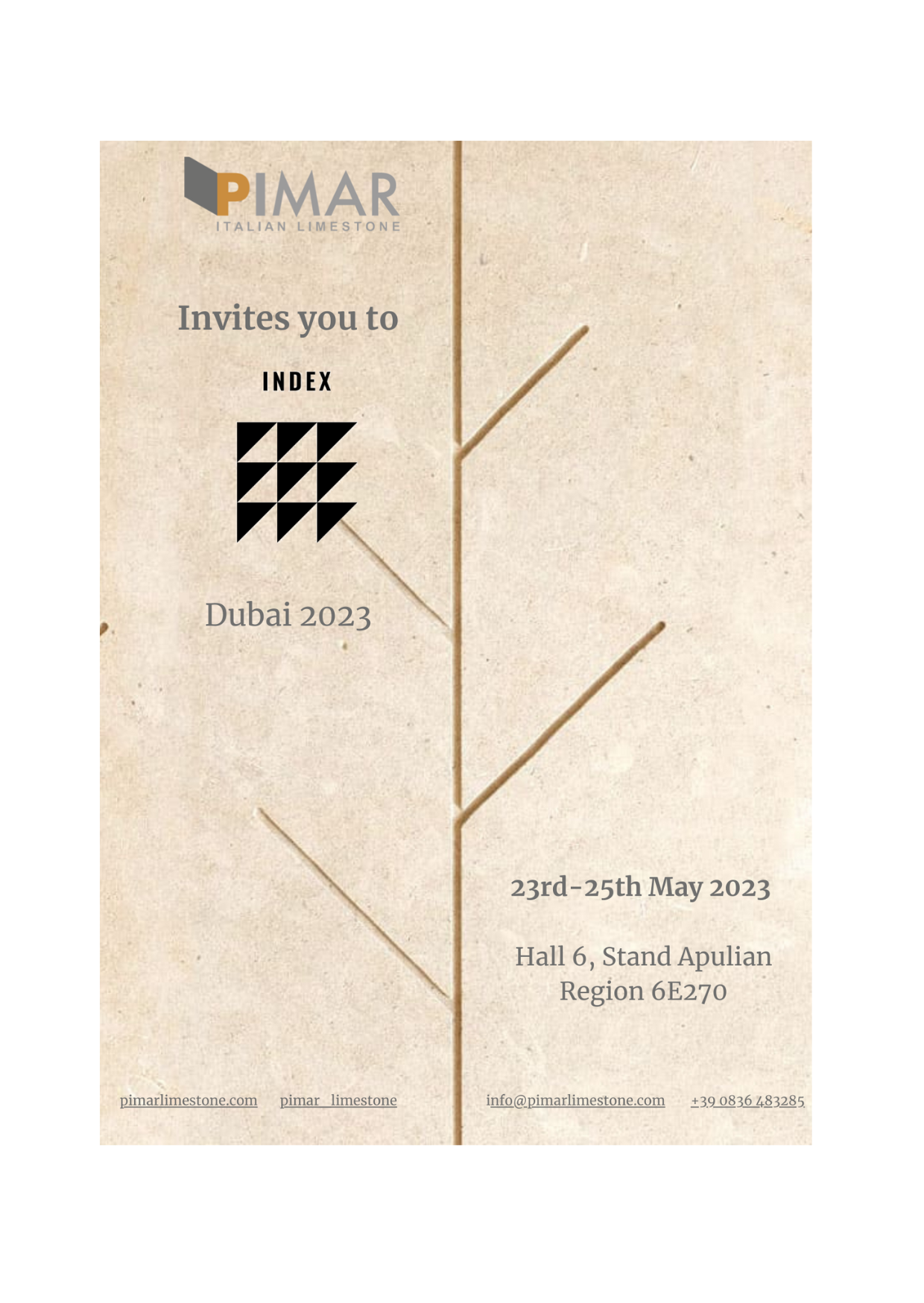 PIMAR all'INDEX DUBAI 2023